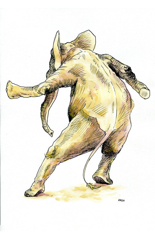 Tanzende Elefanten Print VI